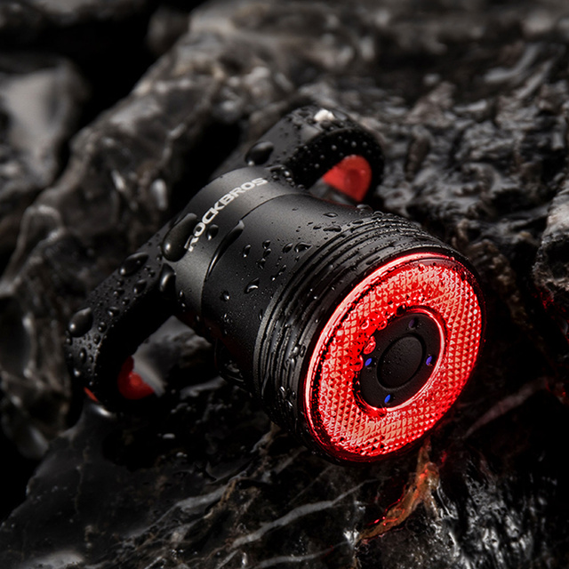 LED rear bike light USB RockBros Smart TL907Q51 for the rear of the bike under the saddle 60lm light red lighting