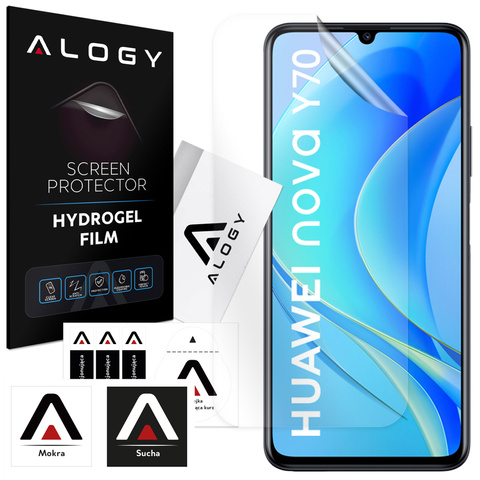 Hydrogelová fólie pro Huawei Nova Y70, ochranná obrazovka telefonu, hydrogelová fólie Alogy
