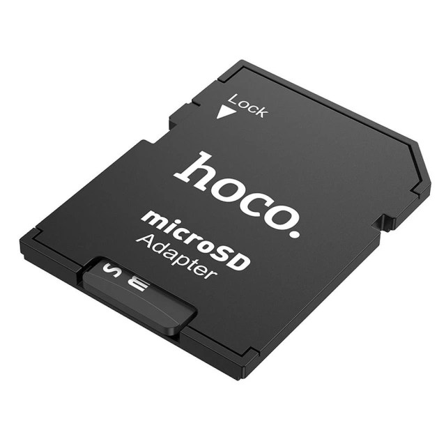 HOCO Adapter Kart Pamięci SD HB22 Uniwersalny MicroSD na SD Czarny