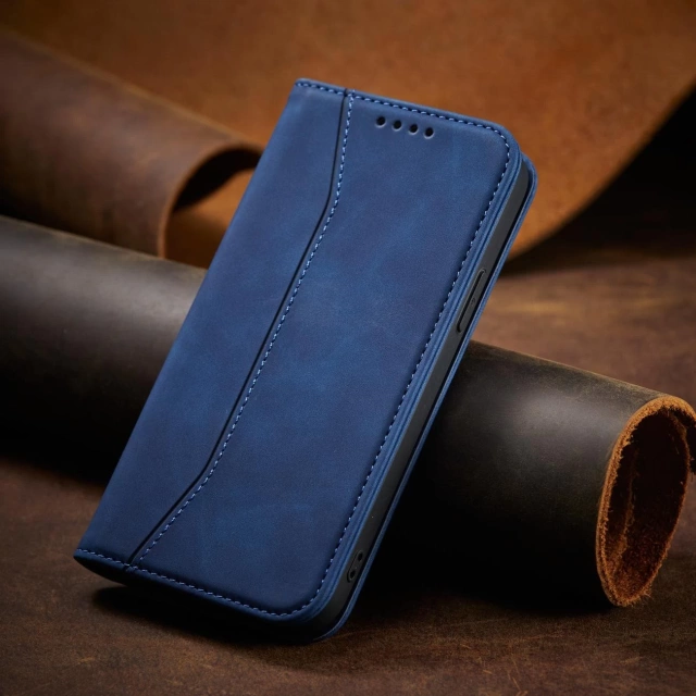 Magnet Fancy Case Чохол для iPhone 13 Pro Max Pouch Card Wallet Card Holder Blue