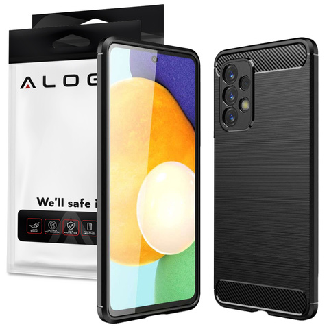 Etui Alogy Rugged Armor obudová TPU pre Samsung Galaxy A73 / A73 5G Carbon Black