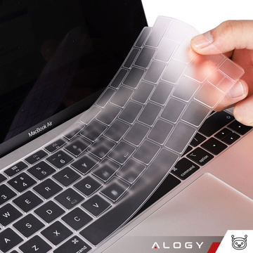 Protective Overlay Alogy Silicone Keyboard Cover for Apple Macbook Air 13 M1 2019-2020 Transparent