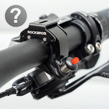 Велосипедний дзвінок для велосипеда універсальний RockBros Big Ring алюміній міцний на кермо 100dB водонепроникний чорний