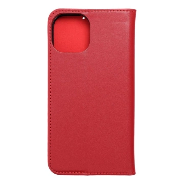 Kožené pouzdro SMART PRO s klopou a pouzdrem pro iPhone 15, vínové