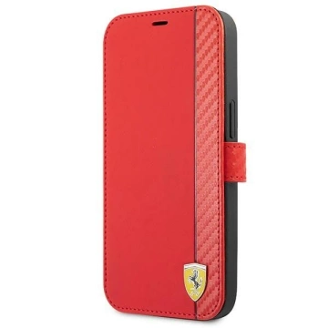 Чохол для телефону Ferrari iPhone 13 mini 5.4" red/red book On Track Carbon Stripe