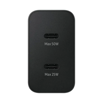 Samsung Power Adapter Duo Charger Network 2x USB-C 50W - Black