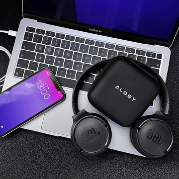 Чохол на блискавці Alogy Protect універсальний чохол для аксесуарів навушники, кабель, зарядний чорний