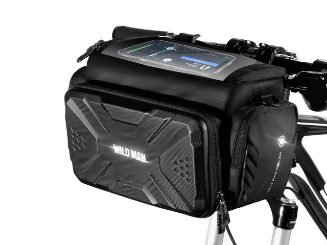 Сумка підсідельна сумка тримач для велосипеда Wildman Bag GS6 4л 7 дюймів Чорний