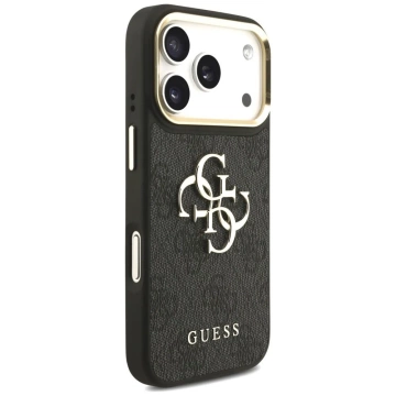 Etui Guess 4G Big Classic Logo Big Strap Metal Buttons do iPhone 17 Pro Czarny