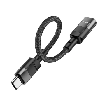 Adaptér HOCO OTG z Type-C (samec) na Lightning (samica) 3A U107 0,1M čierny