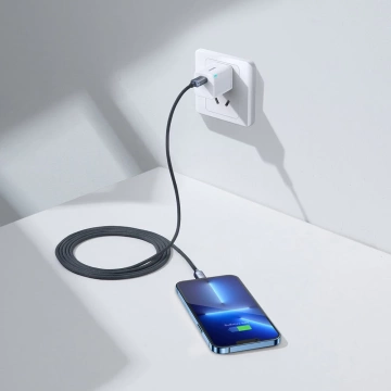 Кабель Baseus Crystal Shine Series Кабель USB для швидкої зарядки та передачі даних USB Type C - Lightning 20W 2m black (CAJY000301)