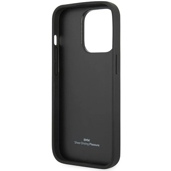 Etui na telefon BMW BMHCP14L22RFGR для Apple iPhone 14 Pro 6,1" бордовий/бордовий шкіряний алмазний візерунок