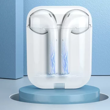 WK Design bezdrôtové Bluetooth slúchadlá do uší TWS biele (T3 biele)