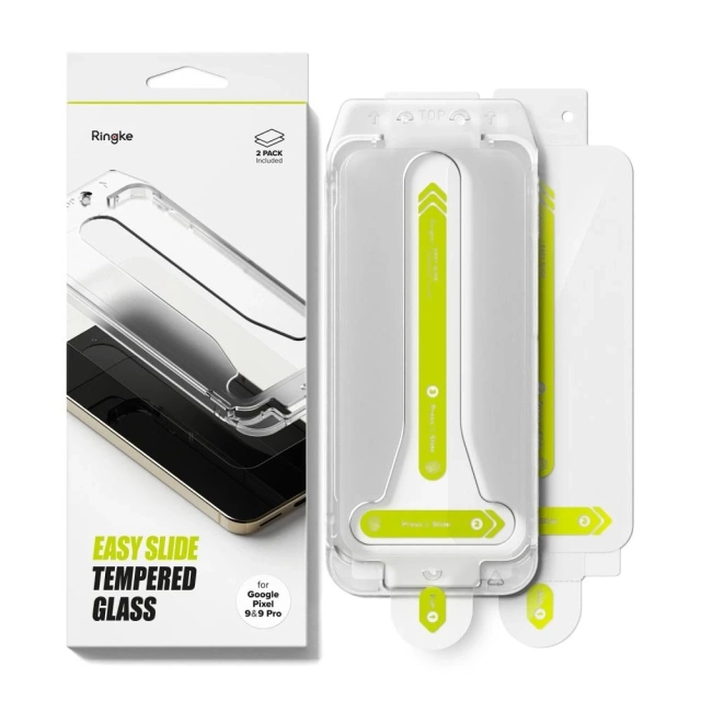 Szkło Hartowane do Google Pixel 9 / 9 Pro Ringke Easy Slide 2-Pack Clear