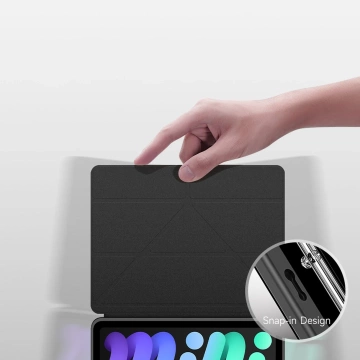 Dux Ducis Magi puzdro pre iPad mini 2021 smart kryt so stojanom a úložiskom pre Apple Pencil sivý