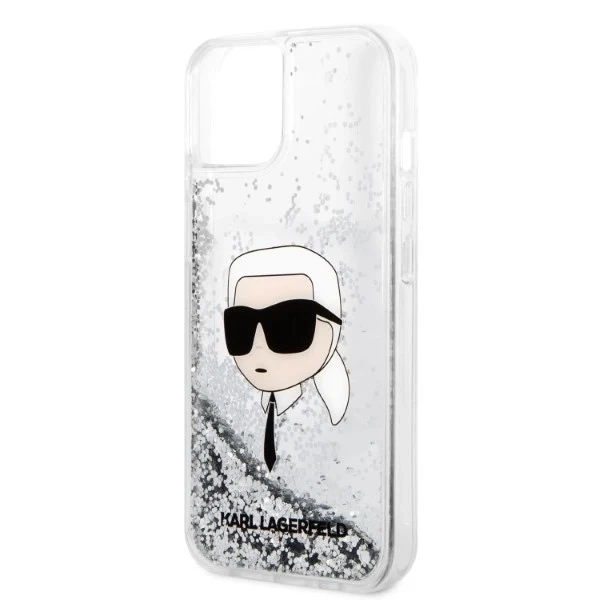 Etui Karl Lagerfeld KLHCP14MLNKHCH na iPhone 14 Plus 6,7" pevné puzdro Glitter Karl Head