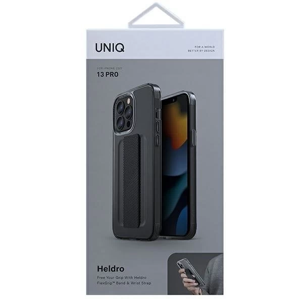 UNIQ Etui Heldro iPhone 13 Pro / 13 6.1" dymny/smoke