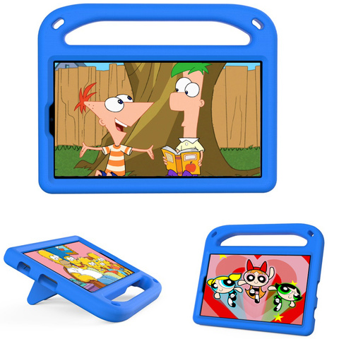 Kids Alogy Stand Case für Samsung Galaxy Tab A7 Lite 8.7 T220 / T225 Blau