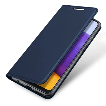 Dux Ducis Skin Pro holster cover with flip cover for Samsung Galaxy A22 4G blue