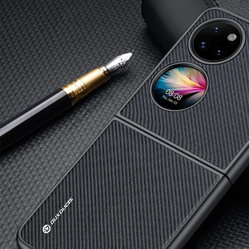 Чохол Dux Ducis Fino покритий нейлоновим матеріалом Huawei P50 Pocket black