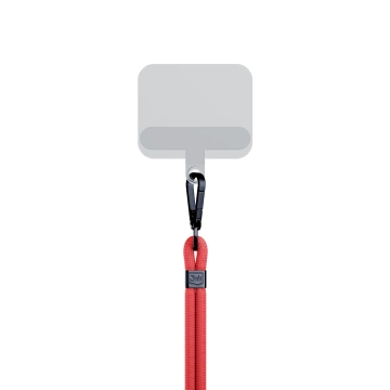 Univerzální šňůrka na chytrý telefon 3mk EasyClip Red (černá)