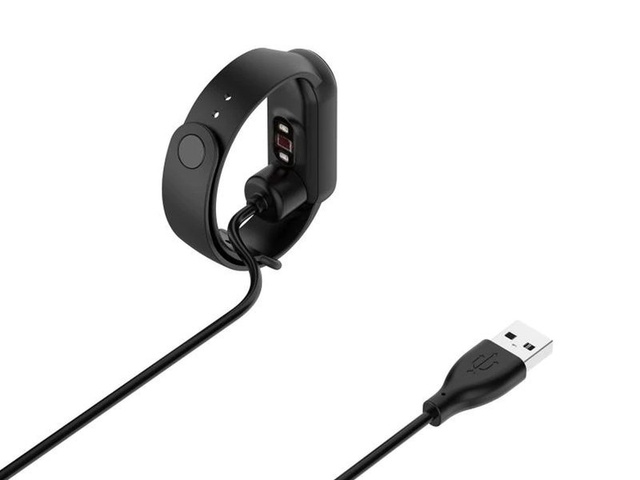 Alogy nabíjací USB kábel pre Xiaomi Mi Band 5 Global black