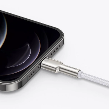 Baseus Cafule USB to Lightning kabel, 2,4A, 1m (bílý)