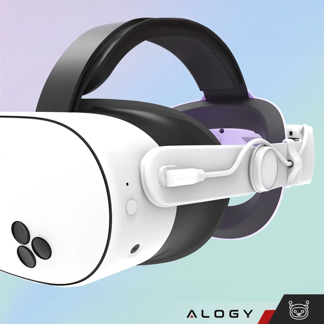 Регульований змінний ремінець Alogy з акумулятором 12000 мАг для Meta Quest 3 Elite Color RGB