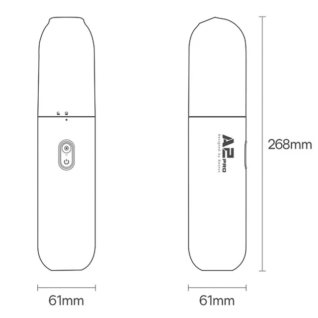 Baseus A2Pro 6000Pa akumulátorový vysávač do auta (čierny)