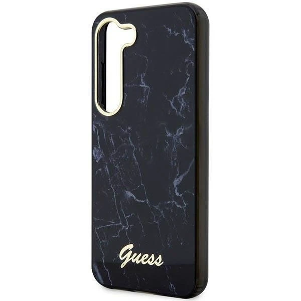 Чохол Etui Guess GUHCS23SPCUMAK для Samsung Galaxy S23 S911 чорний/чорний Marble