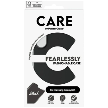 Чохол CARE для Samsung Galaxy S25 від PanzerGlass Fashion Black Back