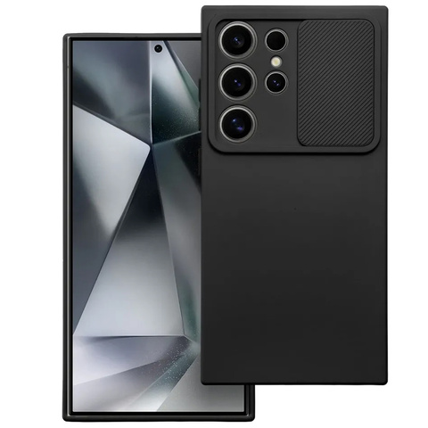 Pouzdro pro Samsung Galaxy S24 Ultra pancéřované pouzdro ochranný kryt fotoaparátu Slide Camshield Case Alogy černé