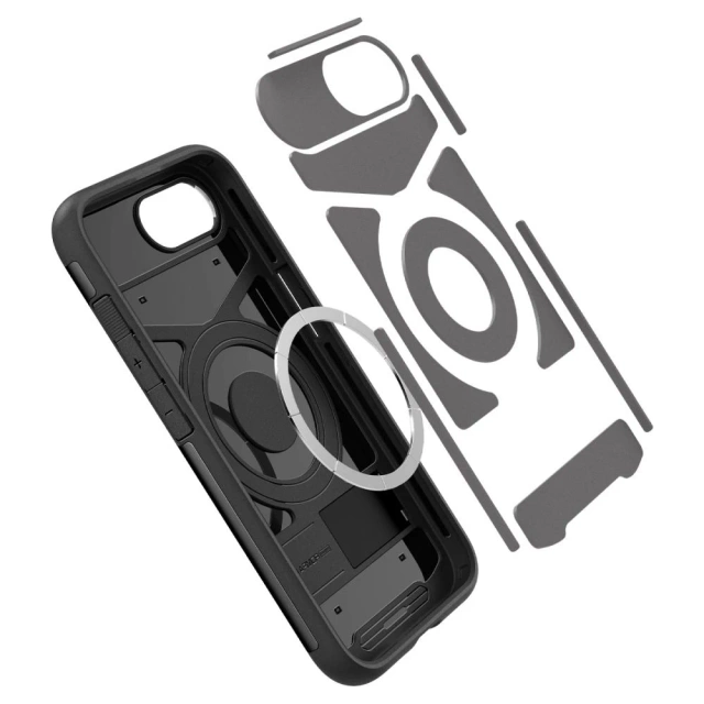 Etui Spigen Slim Armor Mag MagSafe für iPhone 16E Schwarz