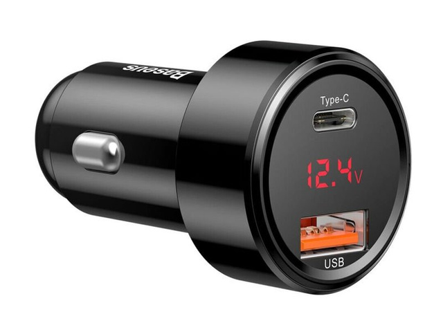Baseus USB nabíječka do auta PPS QC Quick Charge Type-C 45W 6A černá