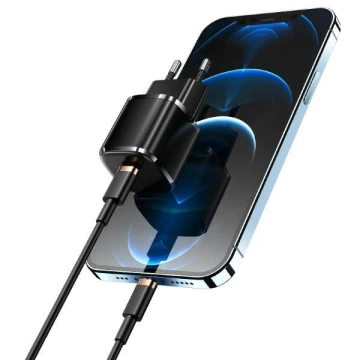 USAMS Wandladegerät 1x USB-C T36 mini 20W (nur Kopf) PD3.0 Fast Charging weiß/weiß CC124TC02 (US-CC124)
