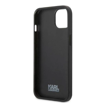Ochranné puzdro na telefón Karl Lagerfeld KLHCP13LPMNIKBK pre Apple iPhone 13 Pro / 13 6,1" pevné puzdro čierne/čierne Monogram Ikonik Patch