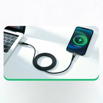 Joyroom kábel przewód USB Typ C - Lightning Power Delivery 20W 2,4A 1,2m čierny (S-1224K2 Red)