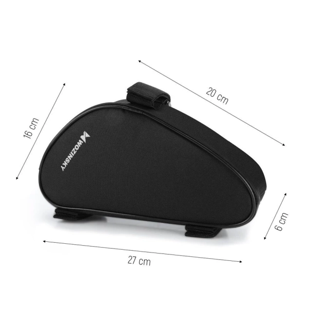 Wozinsky bicycle frame bag 1.5 l black (WBB11BK)