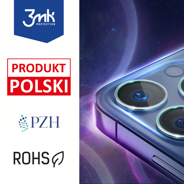 3mk Lens Protection Pro Ochranné sklo na šošovku telefónu pre Apple iPhone 13 Pro / 13 Pro Max Sierra Blue