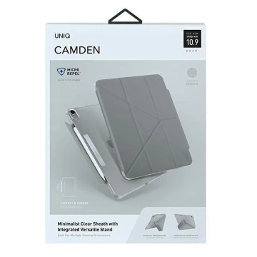 UNIQ Hülle Camden iPad Air 10.9 "(2020) grau / fossil grau Antimikrobiell