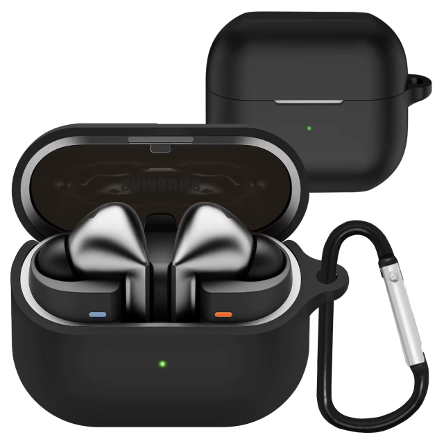 Silikónové puzdro, kryt slúchadiel, puzdro pre Samsung Galaxy Buds 3 / 3 Pro Black