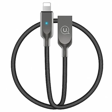 USAMS Ausschaltkabel U-Sun Lightning 1,9 m schwarz