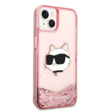 Etui Karl Lagerfeld KLHCP14MLNCHCP pre iPhone 14 Plus 6,7" pevné puzdro s trblietavou chupetovou hlavou