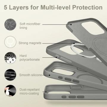 Чохол для iPhone 16 Pro Tech-Protect Silicone MagSafe Matte Clay