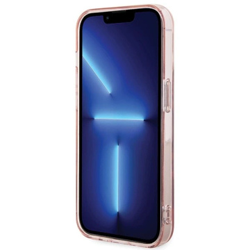 Karl Lagerfeld KLHMP15LHFCCNOP Hülle für iPhone 15 Pro 6,1" Rot/Pink Hardcase IML Choupette MagSafe
