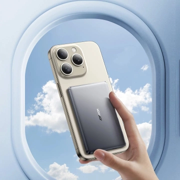 Повербанк Joyroom 5000mAh 20W з індуктивною зарядкою - сірий