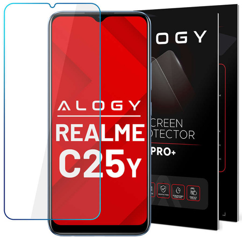 Tvrdené sklo 9H Alogy na ochranu displeja pre Realme C25y