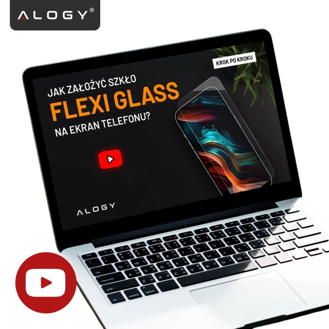 Shatterproof 9H Hybrid Glass for Zebra TC21/TC26, Full Flat, Flexible and Resistant, Alogy FlexiGlass™ Full – Transparent
