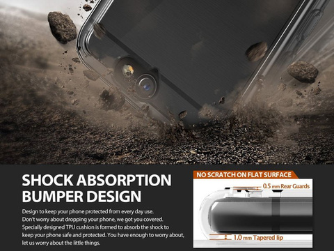 Etui ringke fusion htc one a9 kouřově černá