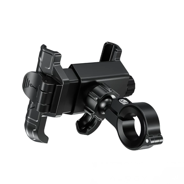 KEWIG M11B Motorradhalterung für Telefon mit QC 3.0 15W Qi-Ladegerät Schwarz